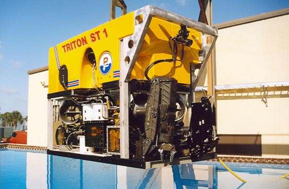 Kraft Raptor manipulator arm on 'TRITON' ROV